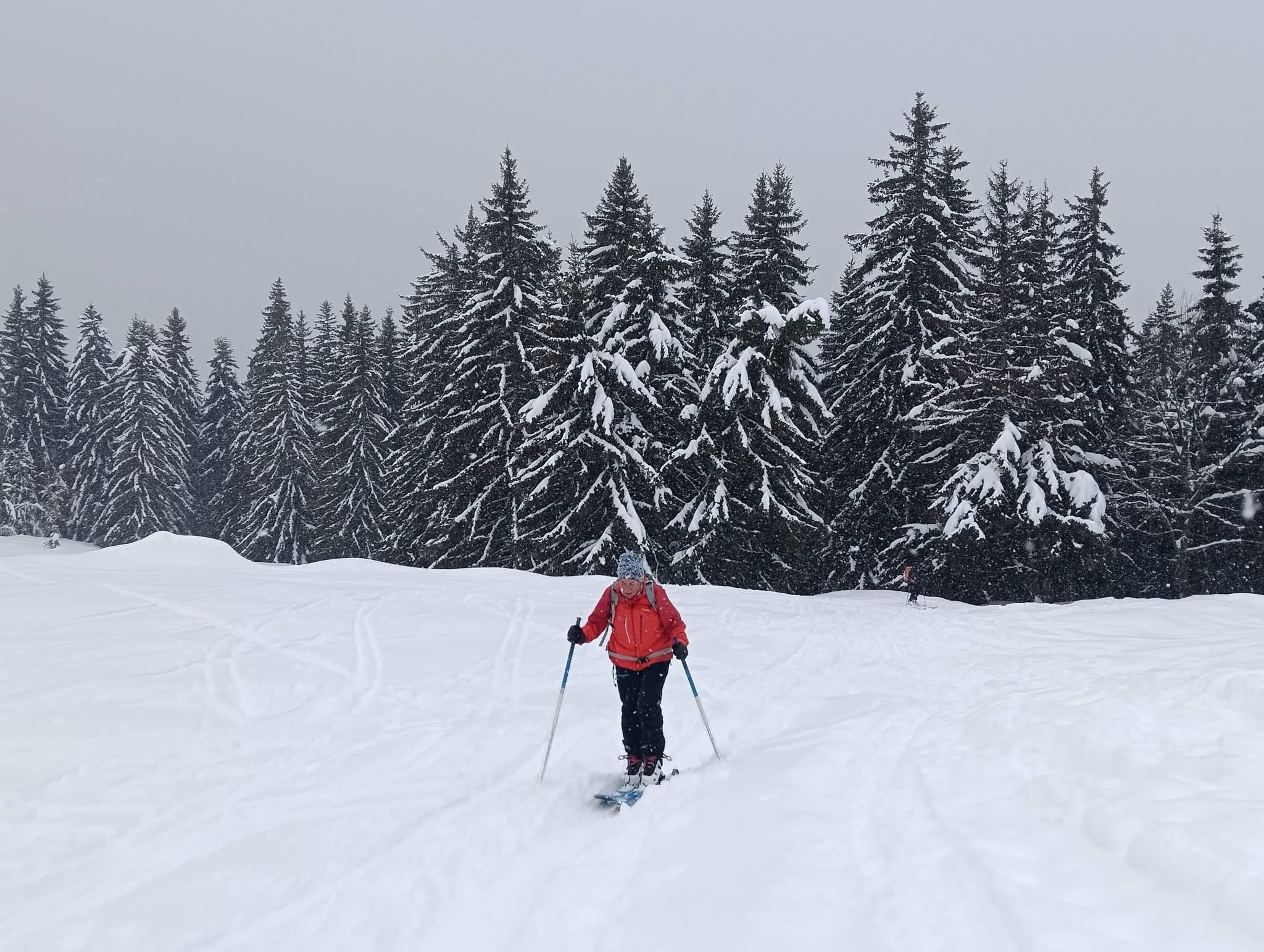 Deux rails de poudre