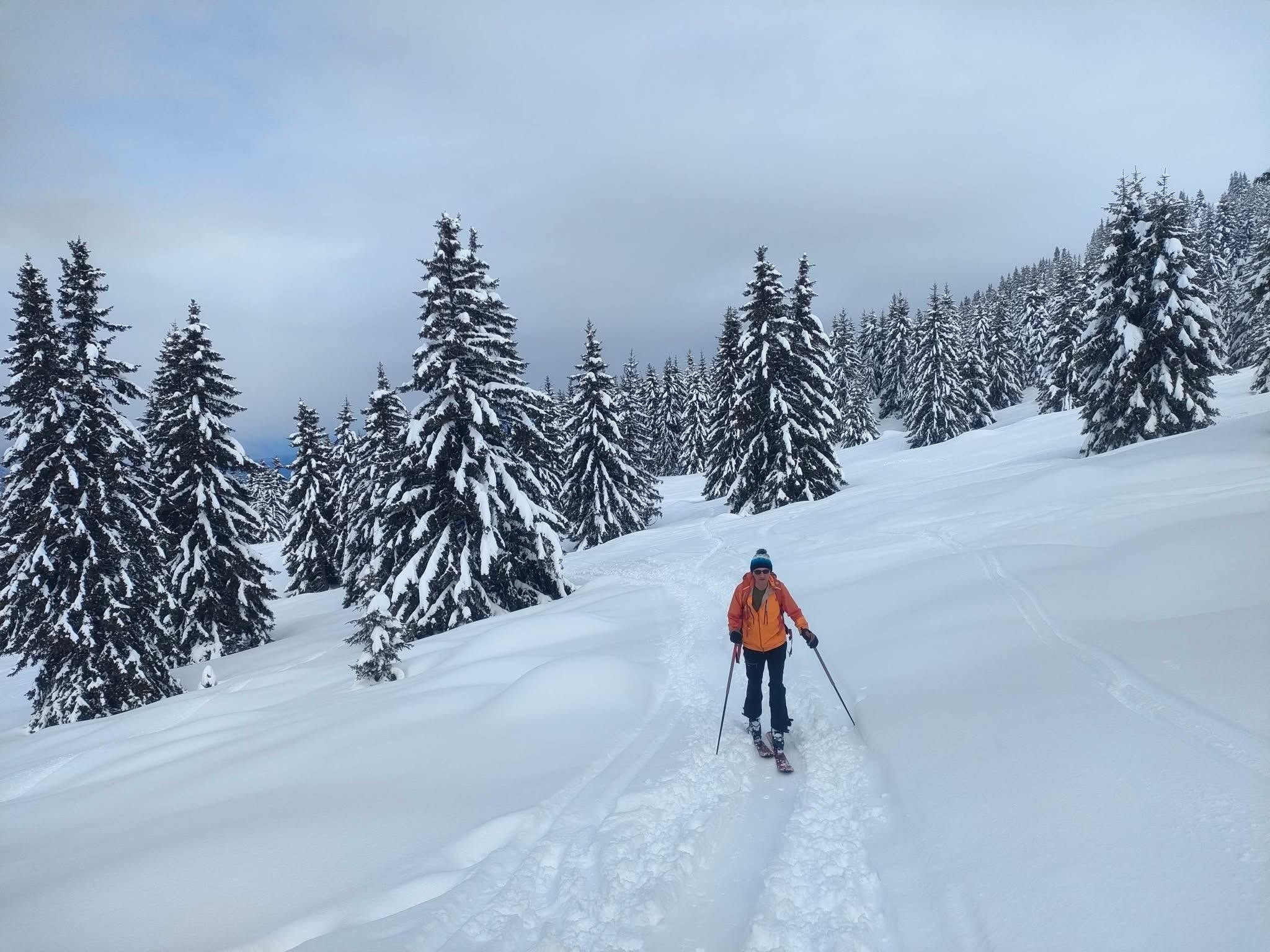 Deux rails de poudre