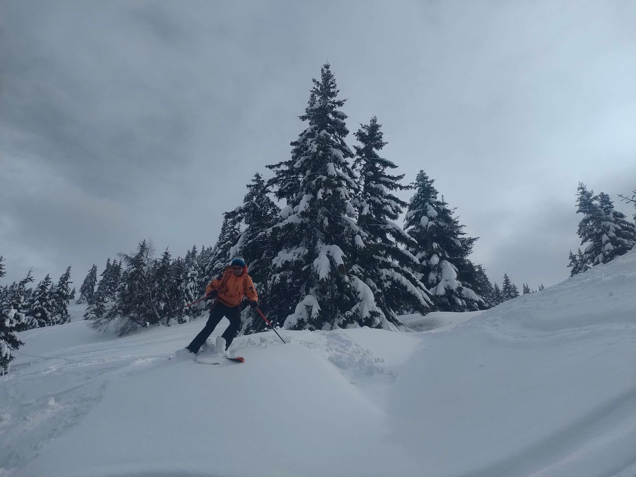 Deux rails de poudre