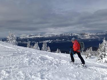 Deux rails de poudre