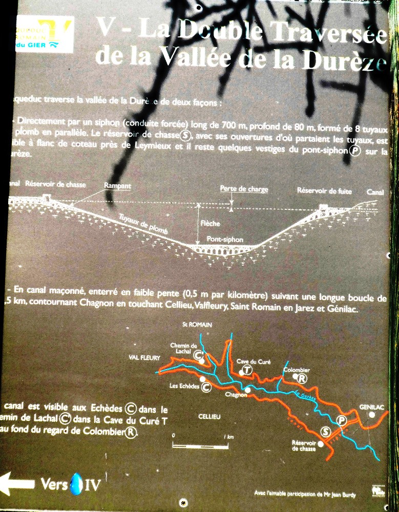 Double traversÃ©e par l'aqueduc de la vallÃ©e de la DurÃ¨ze