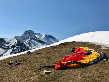 DÃ©collage sous l'Obiou dans la minute
