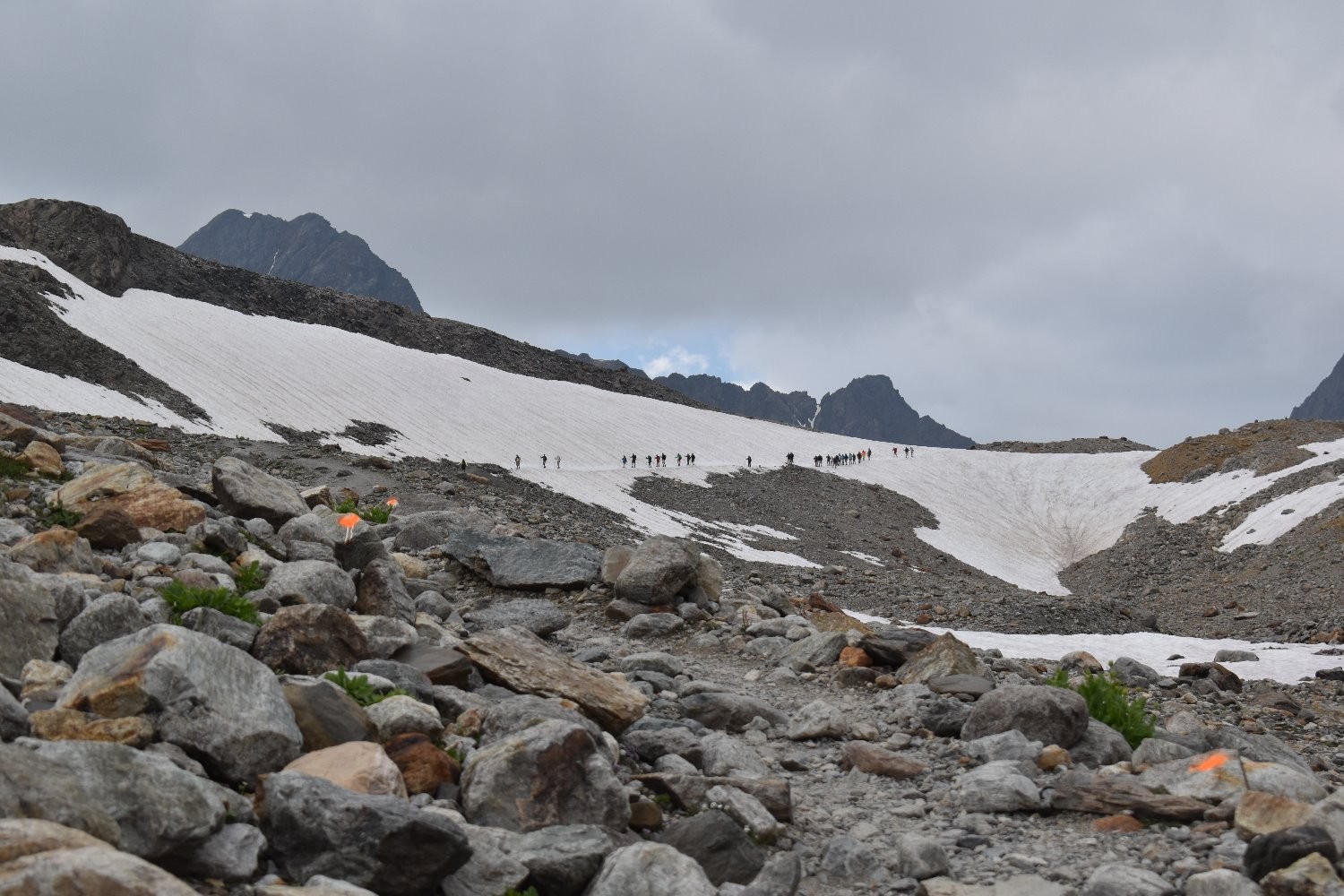 Descente du Glacier vers les lacs