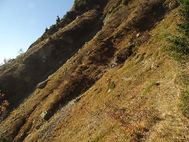 DÃ©part du sentier balcon des Escombailles.