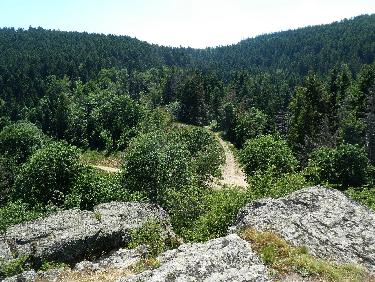 Du haut du Thoil, les chemins d'accÃ¨s