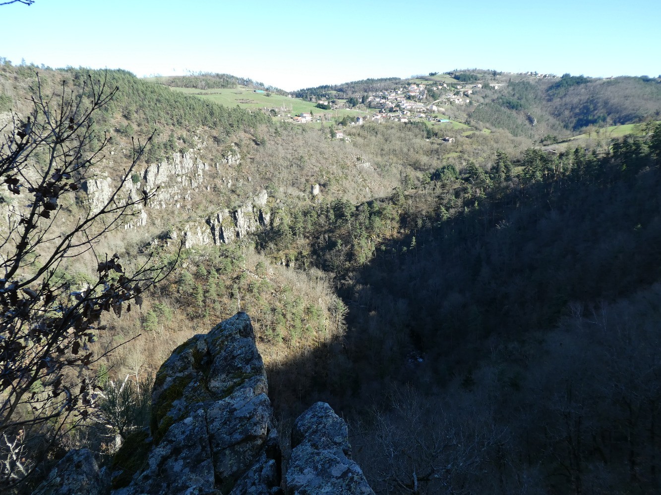 Du Point Sublime : les gorges, la Tour d'Oriol, Lafayette 