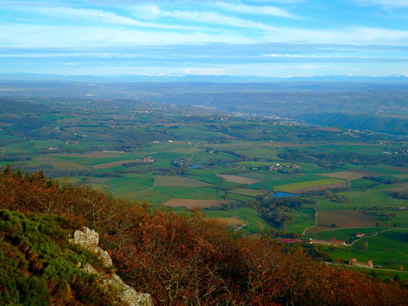 Du sommet vers le Mont Blanc...
