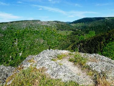 Du sommet vers le Rot