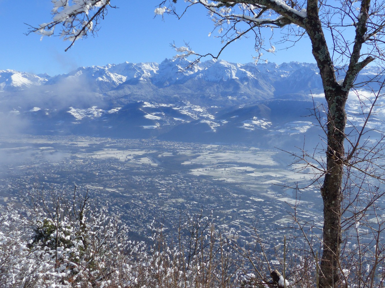 Du sommet, vue sur Belledonne