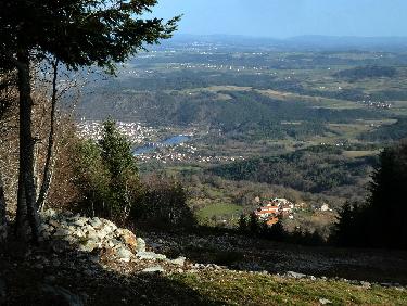 Du sommet, Retournac et son pont sur la Loire