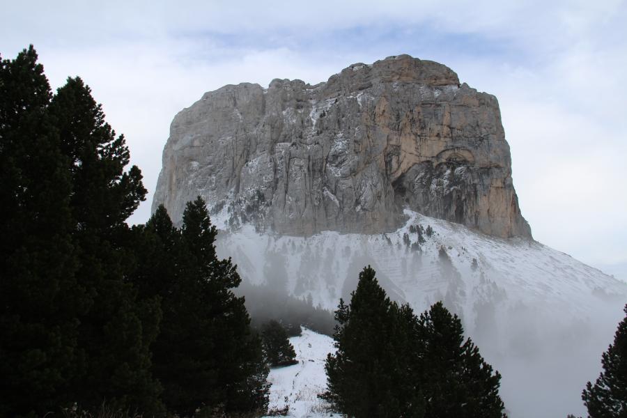 En arrivant au col de l'Aupet