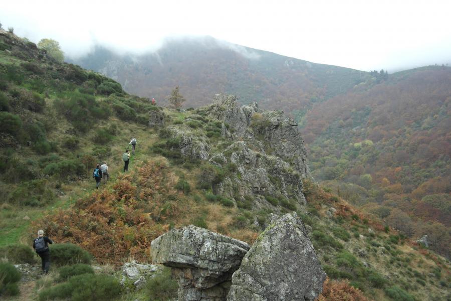 En montant vers Borne