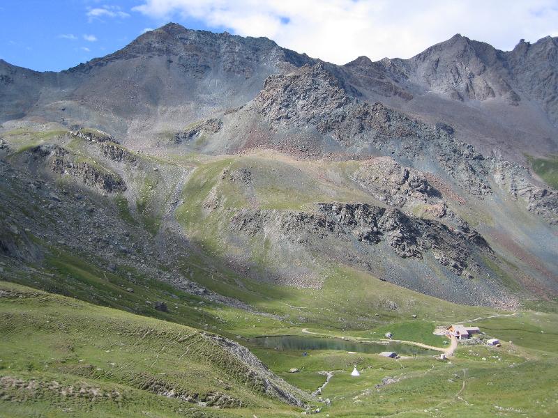 En vue du refuge de la Blanche