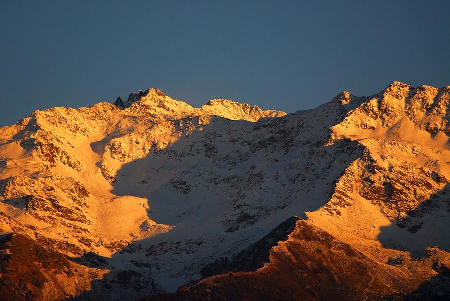 Enneigement Belledonne - Vol du soir