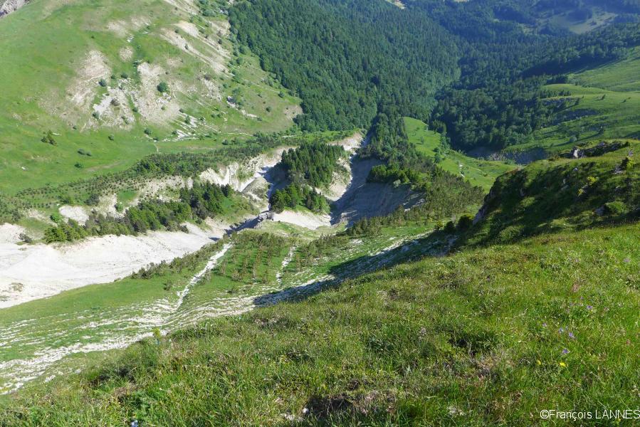Eperon est vu depuis le sommet