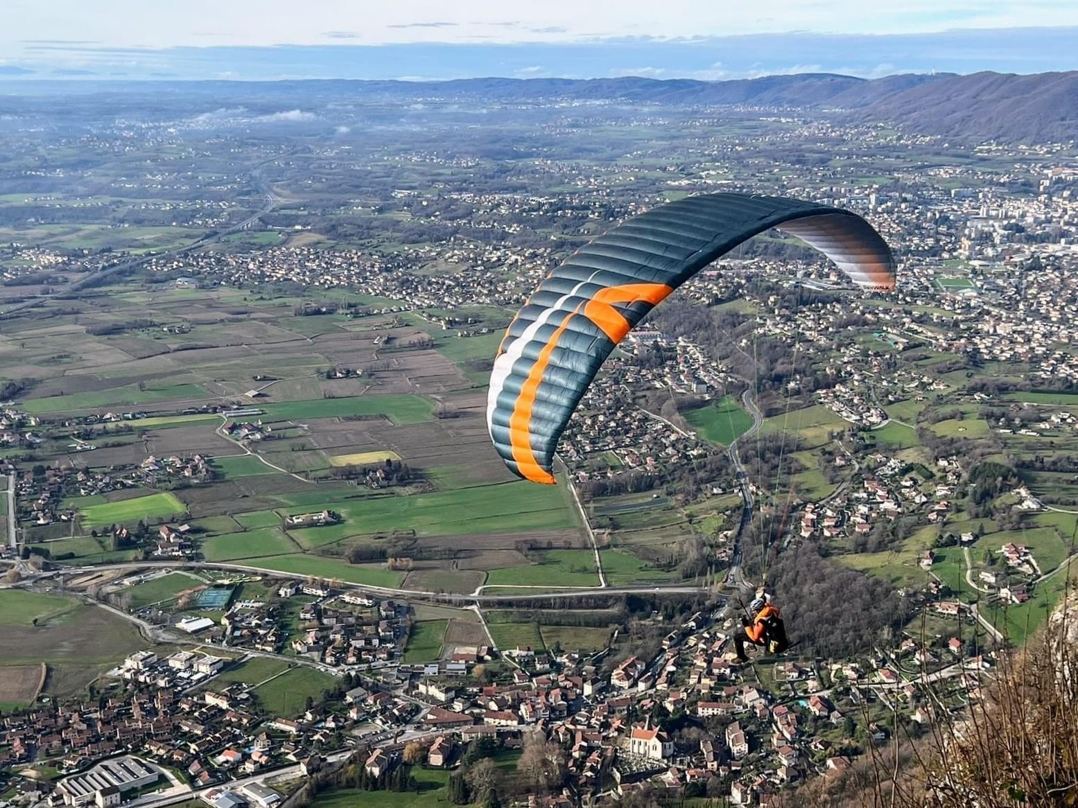 En l’air au dessus de Voiron