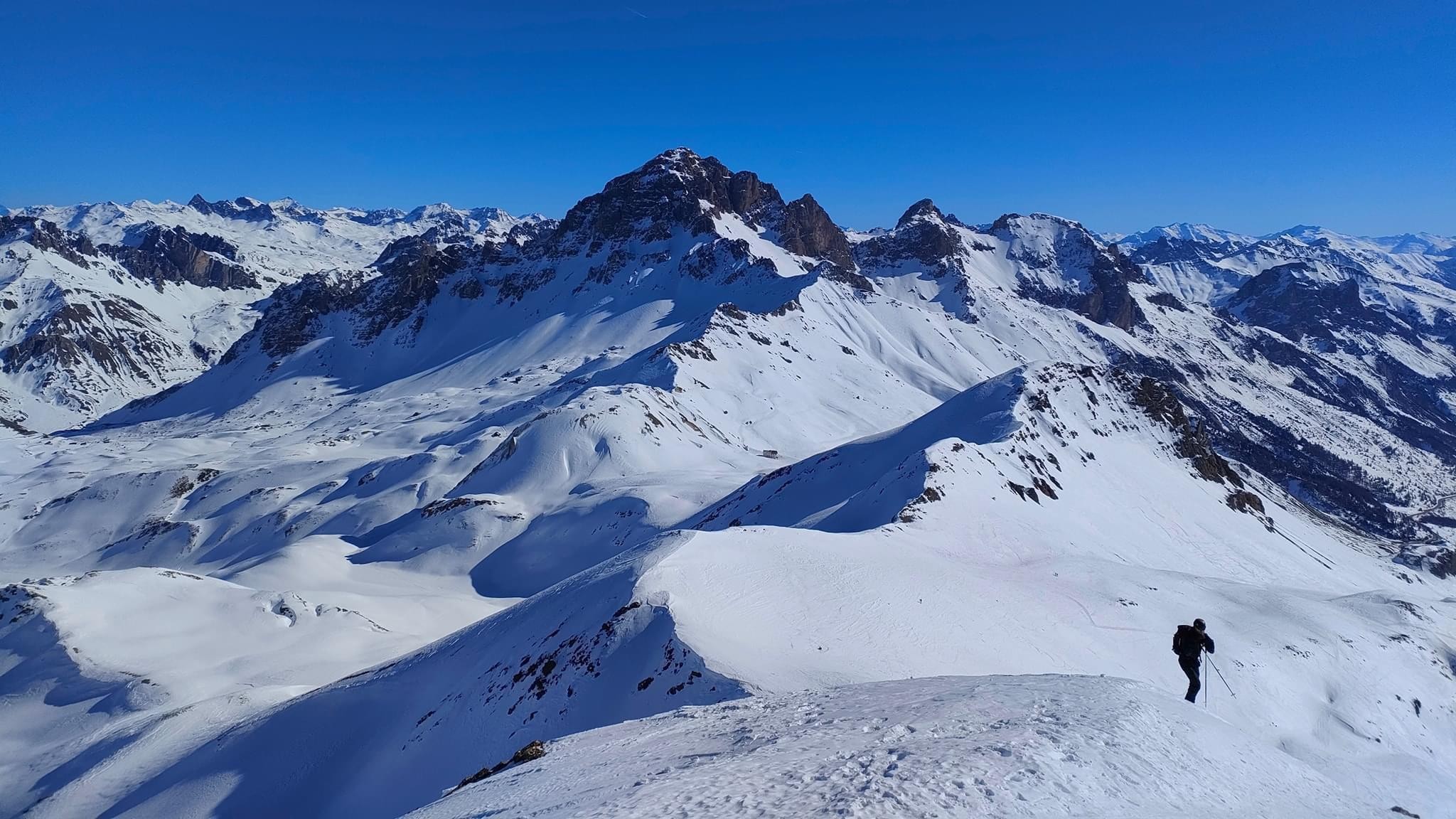 Vue sur le grand Galibier 