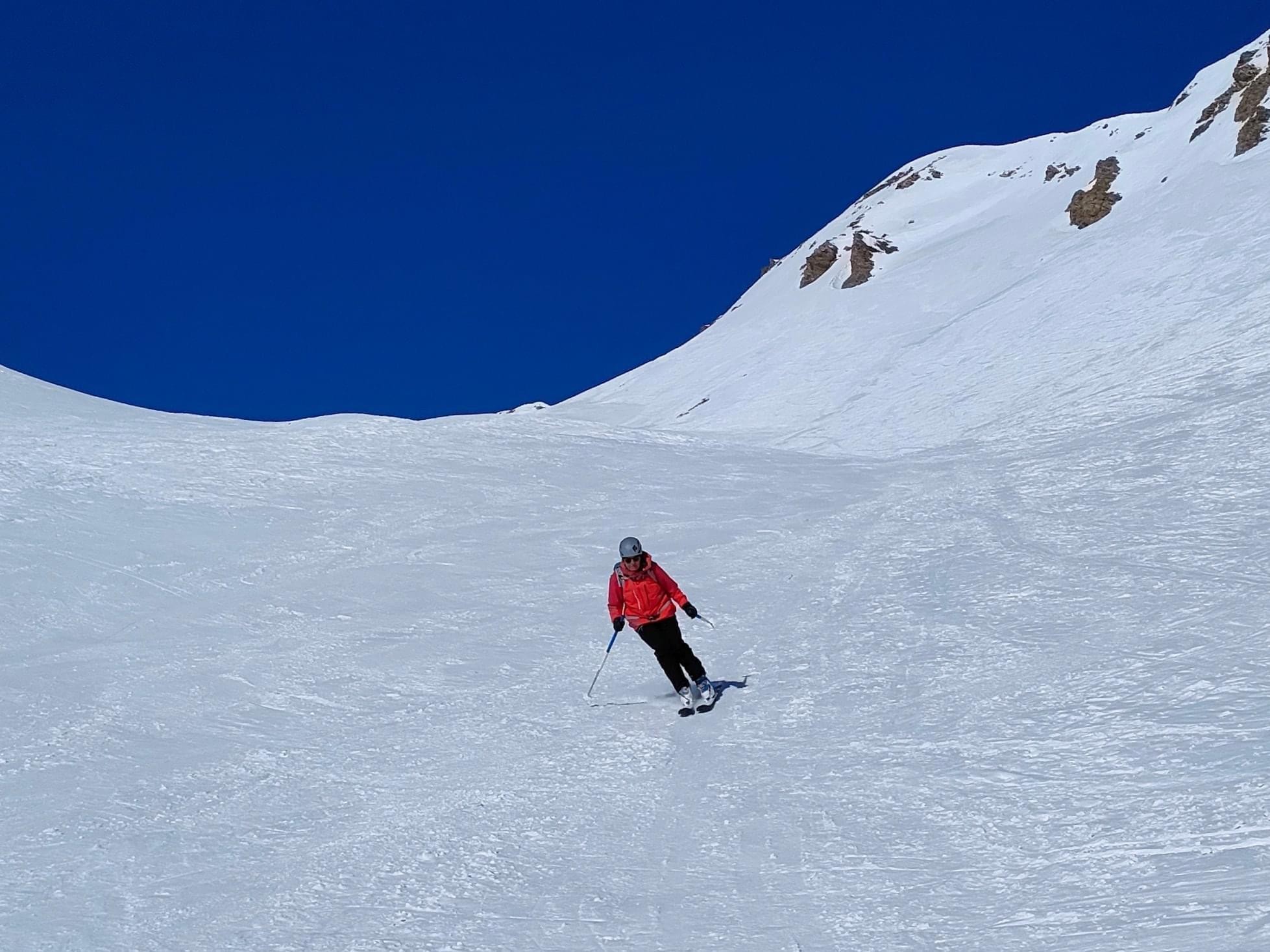 Hélène dans la descente 