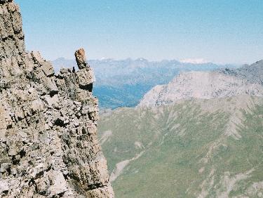 ... et Ã  sa droite, tout au fond, le Mont Rose tout blanc !