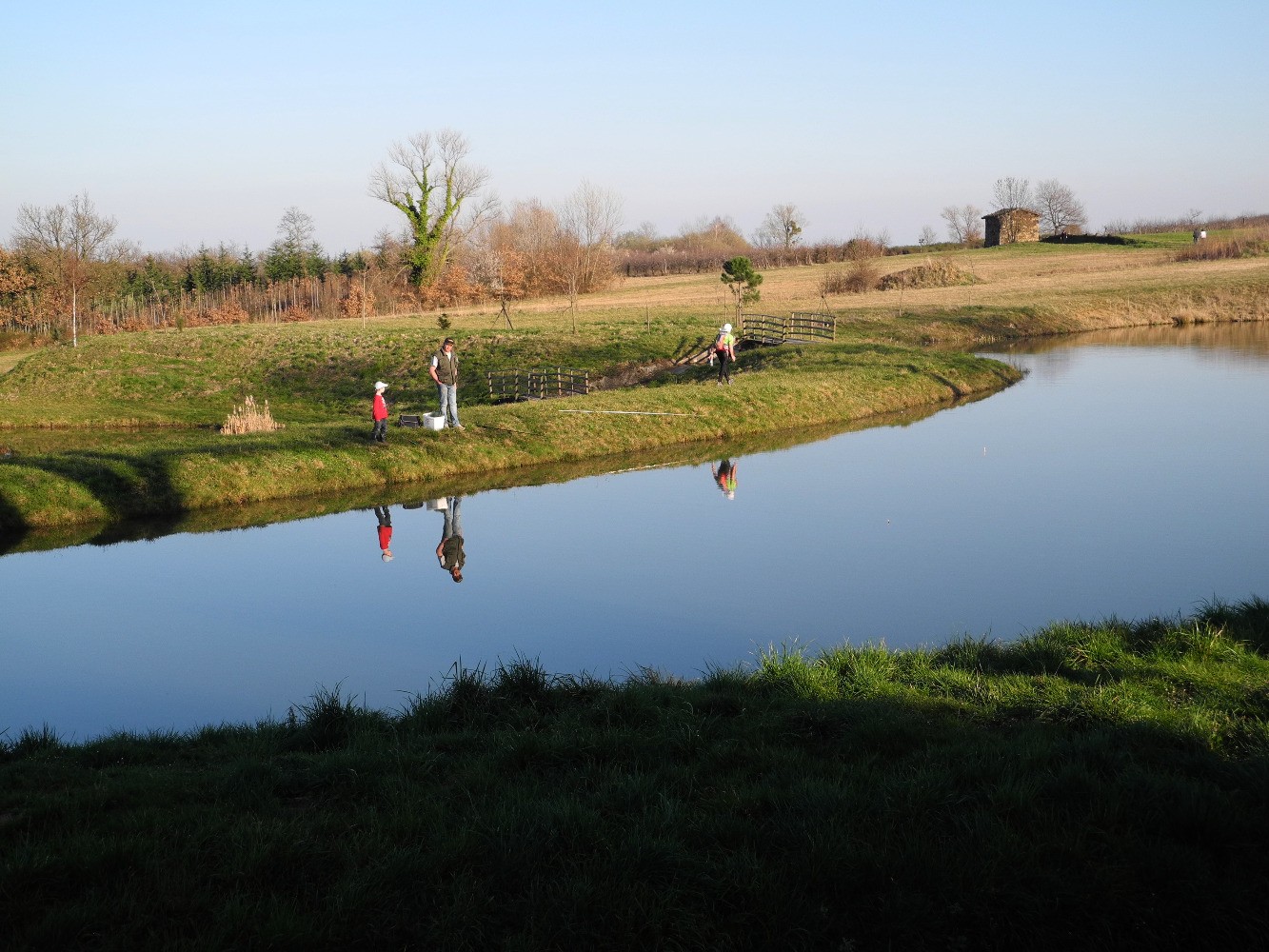 Etangs de pÃªche au retour vers Condrieu