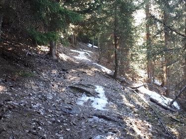 Etat du chemin vers 1700m un 30 mars!!!