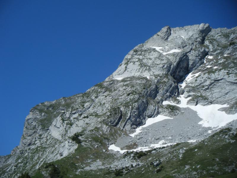 Face conduisant au sommet