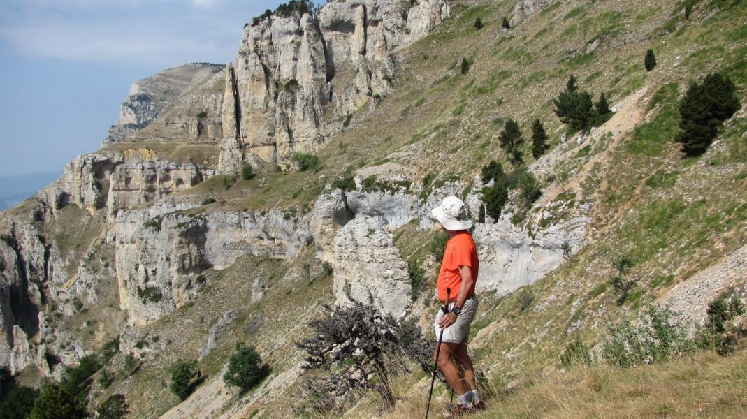 Fin d'exploration de la petite vire