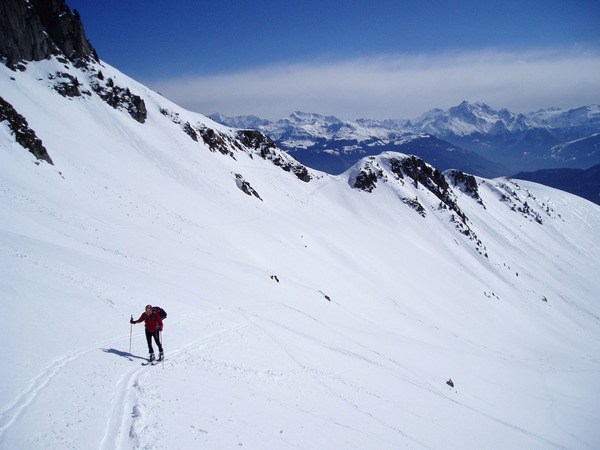 Fred dans les pentes finales