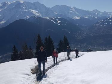 Face au Mont Blanc !