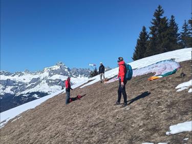 Face au Mont Blanc !