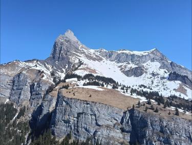 Face au Mont Blanc !