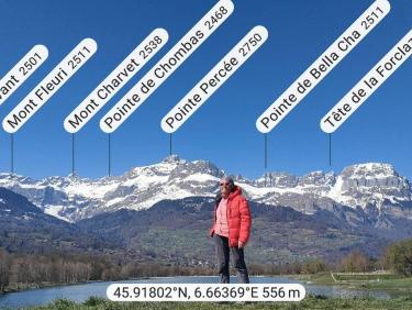 Face au Mont Blanc !