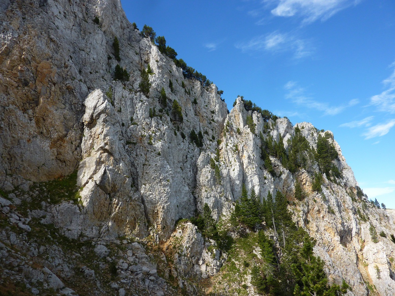 Face nord de Peyre Rouge