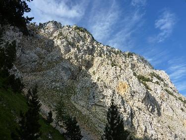 Face nord de Peyre Rouge