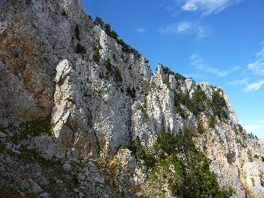 Face nord de Peyre Rouge