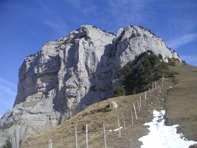 falaise sous le soleil