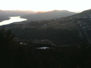 fin du retour : coucher de soleil sur Serre-PonÃ§on