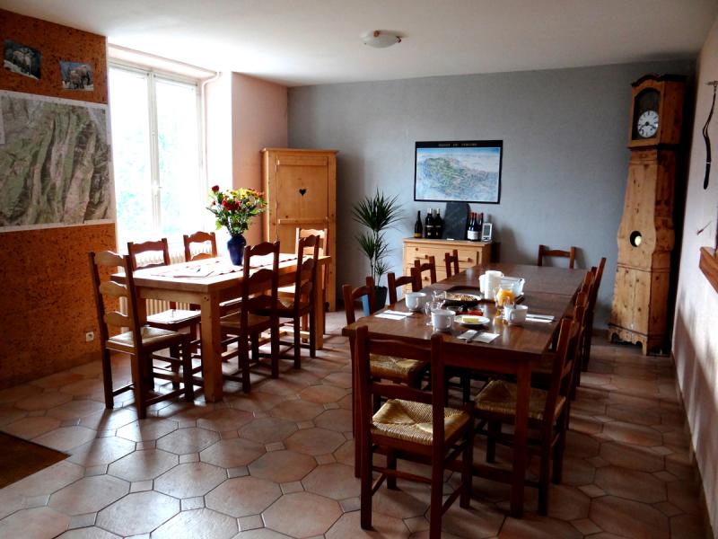Salle à manger du gîte des Rimets