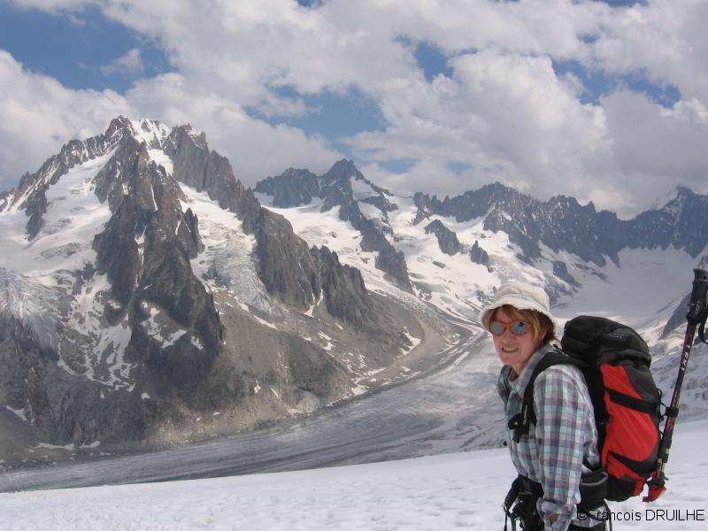Glacier d'Argentiére vu du Col des Grands Montets