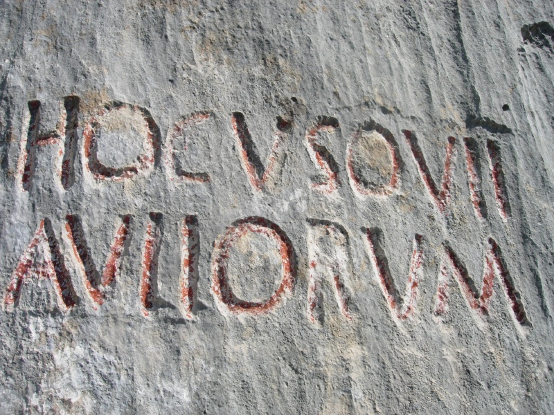 Gravures romaines des Lances de Malissard