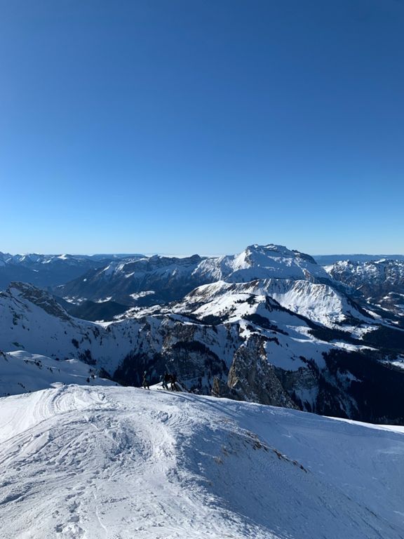 Ski de randonnée dans l'après-midi