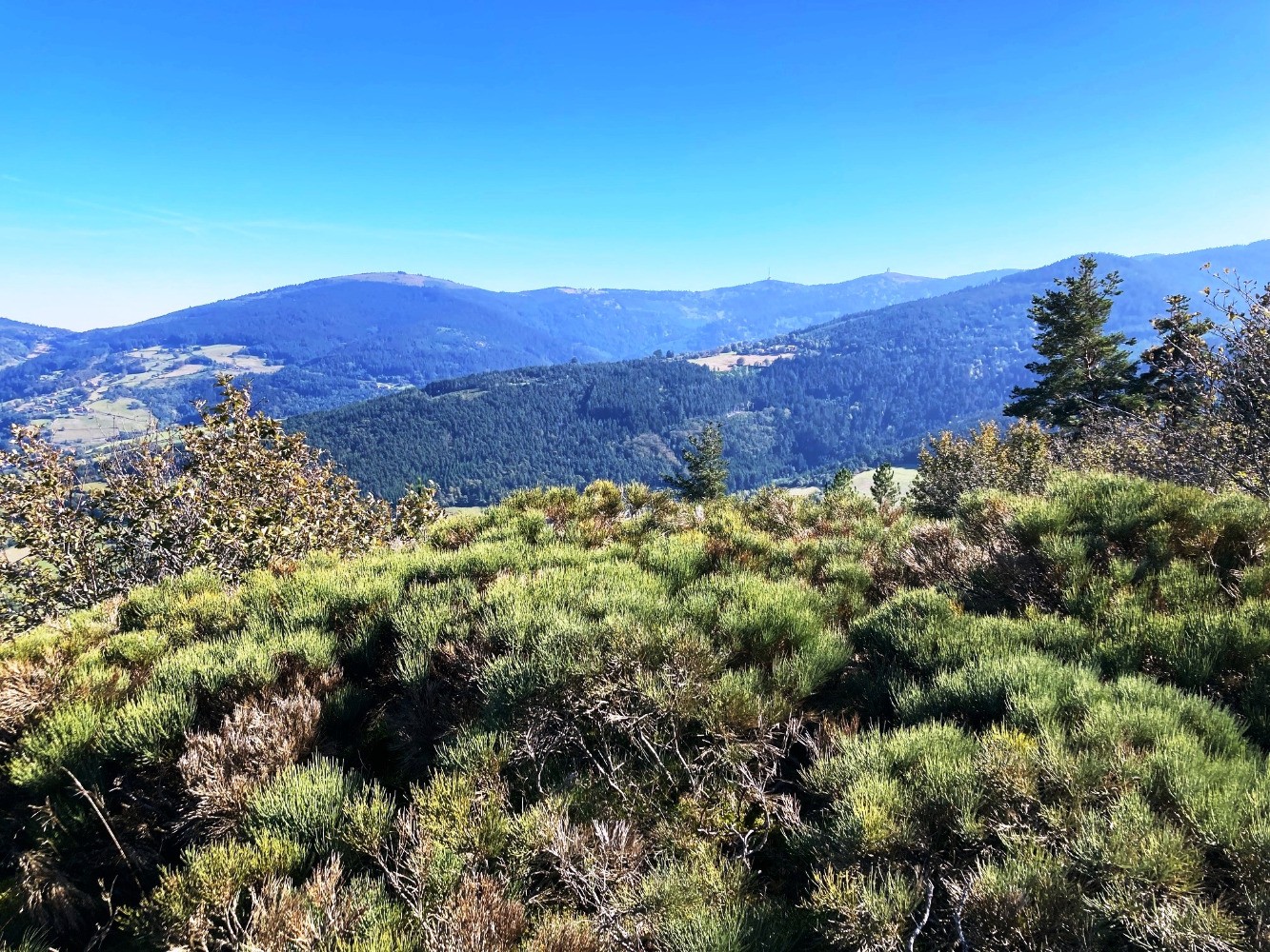 Grands crêts du Pilat depuis le Châtelard
