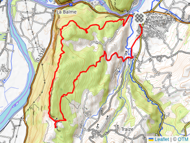 Grotte des Sarrazin depuis Yenne