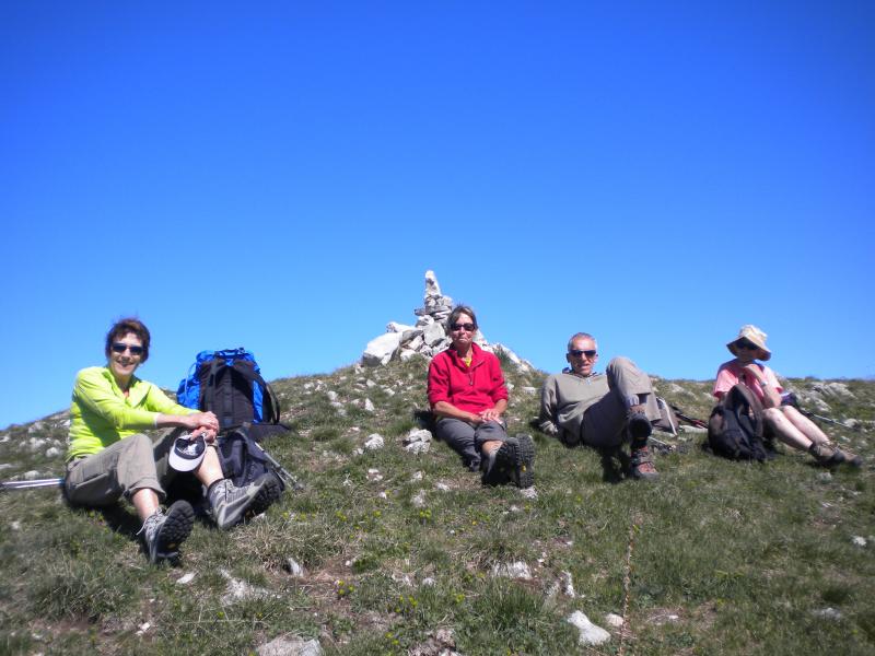 groupe Sentiers 05 au Puy de Rabou