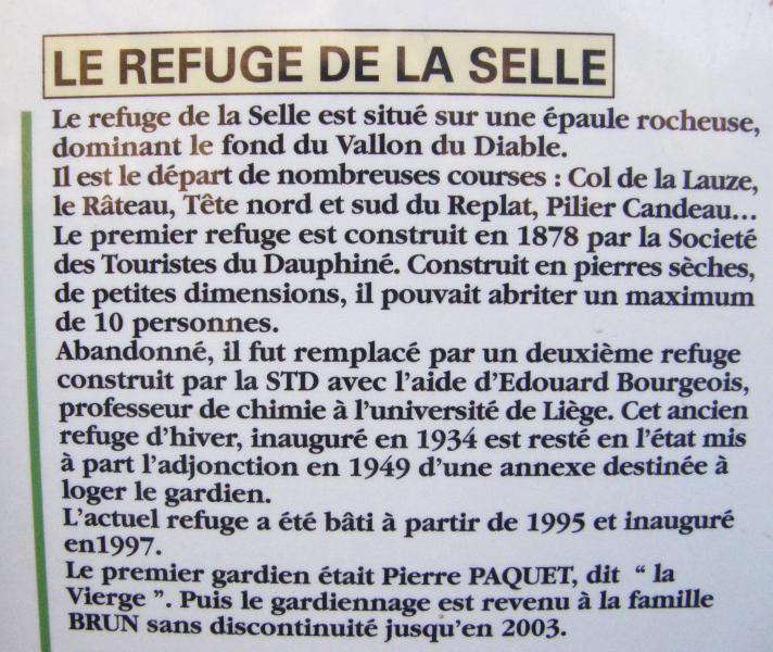 Historique du refuge