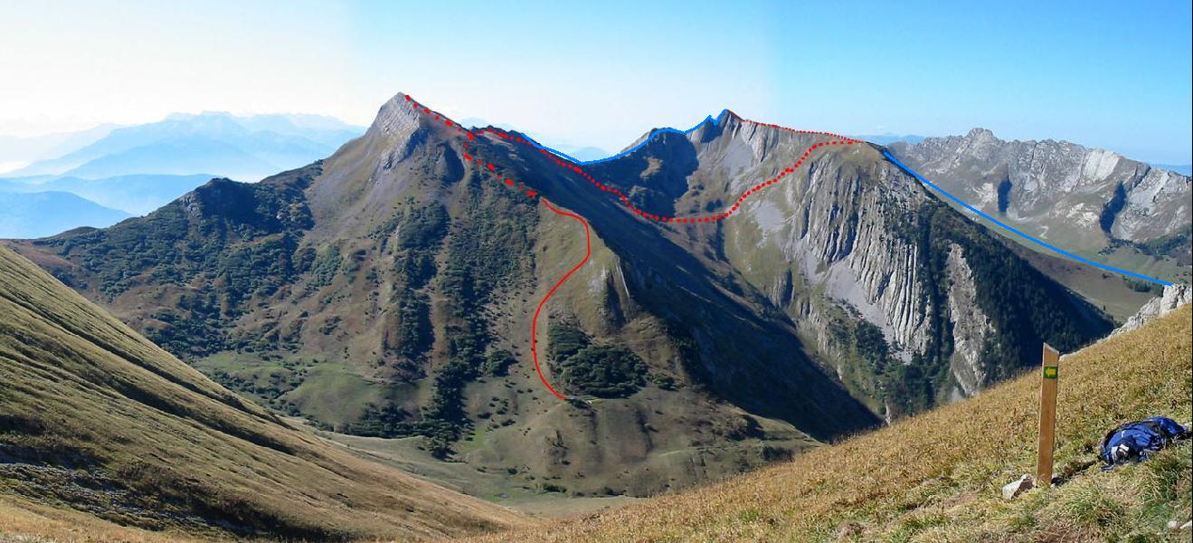 Itinéraire bleu traversée intégrale