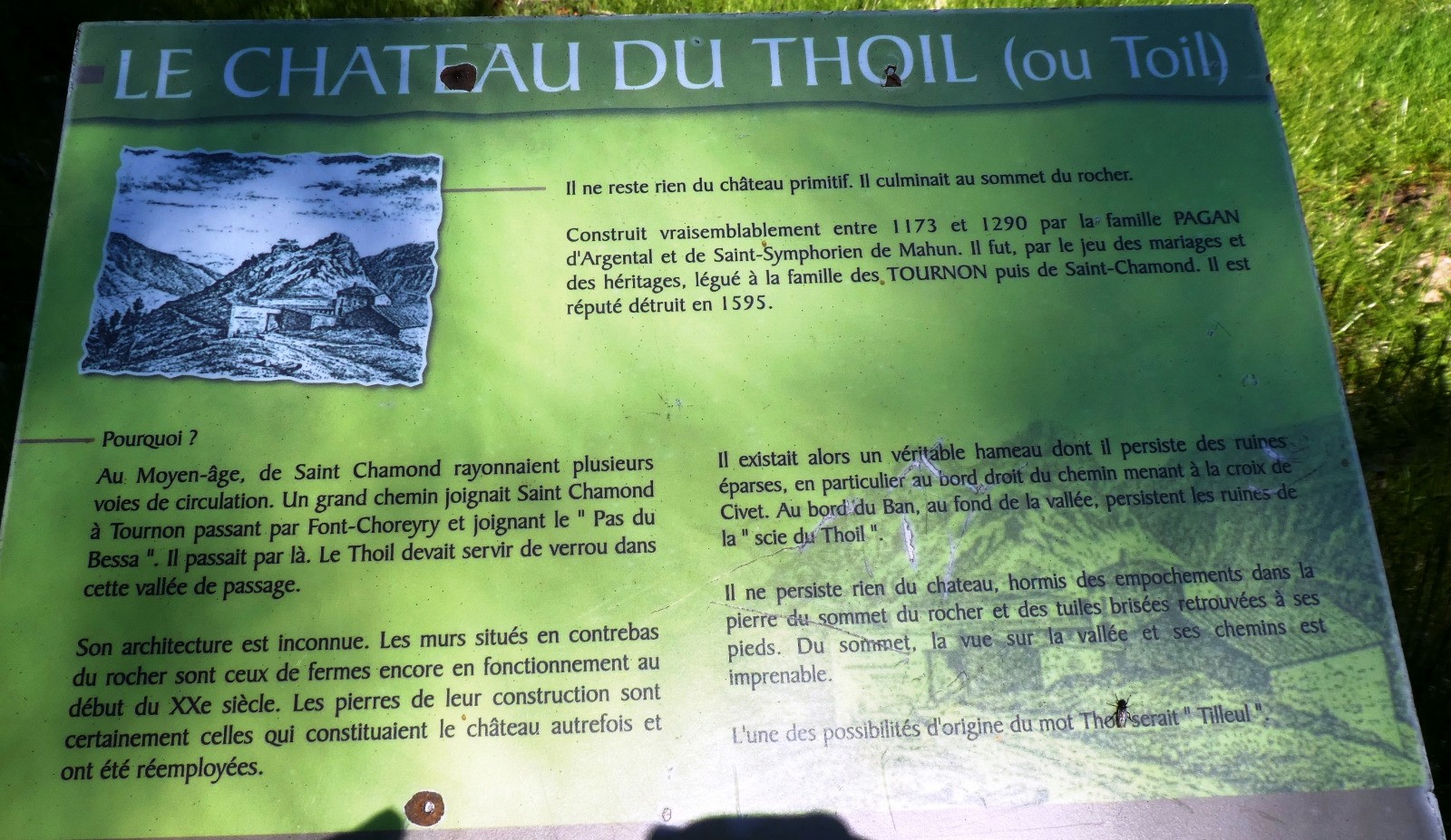 Infos au pied du Rocher