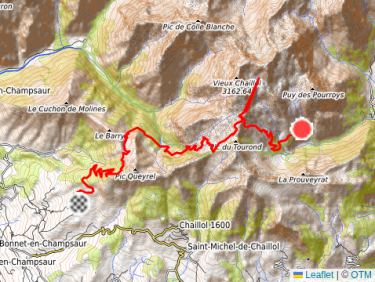 J3 Lac des Barbeyroux - Au dessus du refuge du Tourond