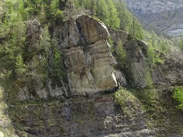 JoÃ«l sur la vire de la combe Roranche