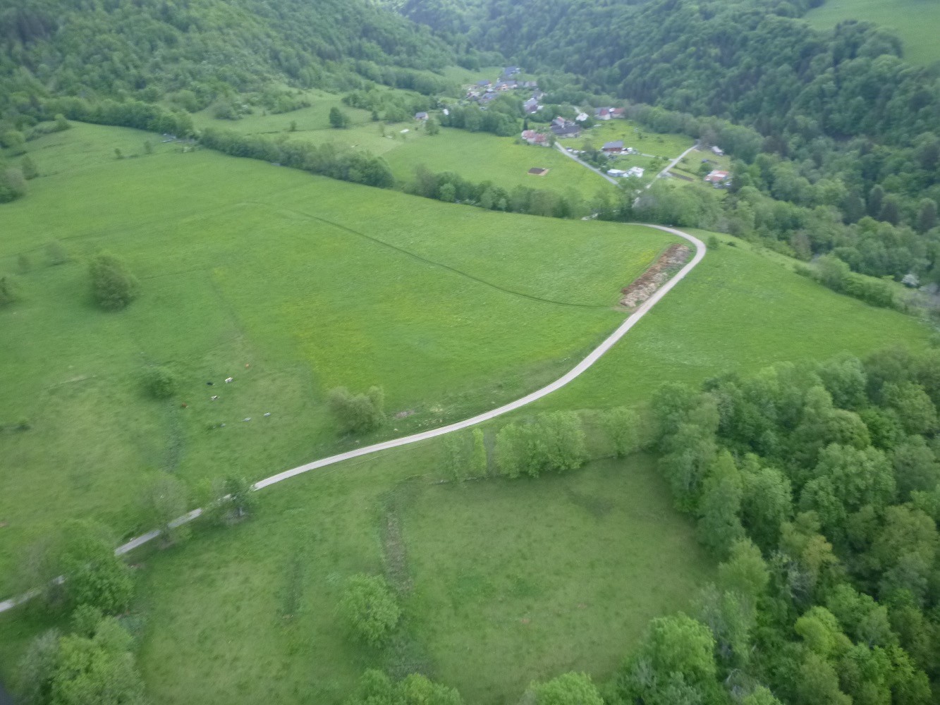 Le terrain d'atterrissage